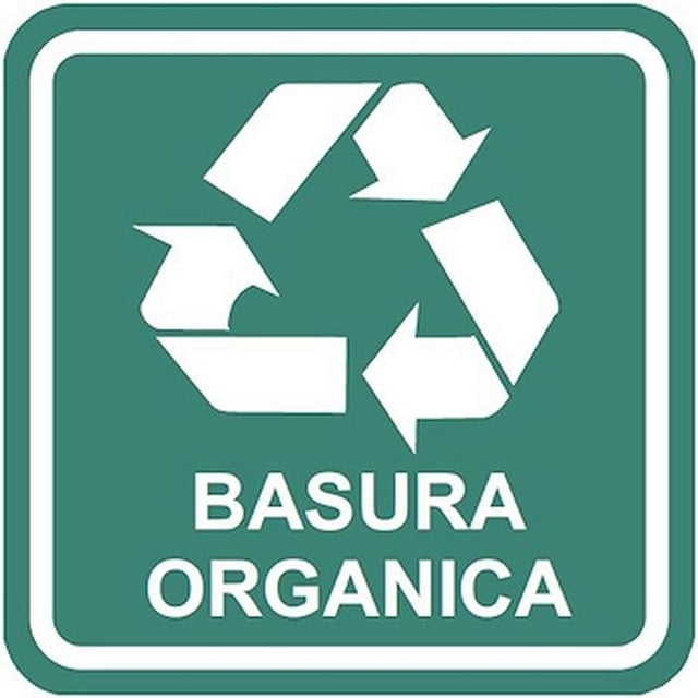 Señales Informativas Señalamientos Informativos 25x25 cm Informativos Basura Orgánica Normal