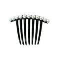 thumbnail image 5 of 2PCS Vintage Black Plastic Pearl Rhinestone Hair Side Combs Clip Hair Accessories Hair Tools Side Combs Unbreakable Decorative Combs Party Daily for Women and Girls, 5 of 5