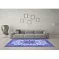 thumbnail image 3 of Ahgly Company Indoor Round Persian Blue Traditional Area Rugs, 7' Round, 3 of 4
