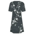 thumbnail image 5 of Women Dresses under $10! Cagogo Womens Summer Dresses Beach Casual Loose Boho Tshirt Vacation Dress Floral Short Sleeve Flowy Sundresses Graduation Party Dresses, 5 of 5