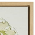 thumbnail image 3 of Kate and Laurel Sylvie Greenery Vase Framed Linen Textured Canvas Wall Art by Sara Berrenson, 18x24 Natural, Modern Nature Art for Wall, 3 of 7
