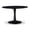 Black, variant on Bowery Hill Contemporary Tulip Shaped 48" Black Dining Table