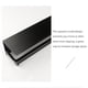 thumbnail image 5 of Portarrollos de Papel Macarena de Acero inoxidable montado sin Taladrar negro, 5 of 8