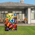 thumbnail image 3 of Colorful Butterflies And Flowers Garden Flag For Home Outdoor Garden Yard Decor 12x18 Inch, 3 of 5