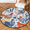 Multicolour 3, variant on CURLYOOT Round Rug 3ft Rooster Area Rug, Washable Circle Mat Non Slip Floor Carpet Mat, Farm Animal Soft Indoor Rugs for Entryway Living Room Dining Room Bedroom