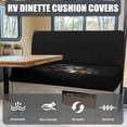 thumbnail image 4 of Yuyamidu Dachshund RV Dinette Cushion Covers Cute Camper Cushion Covers Black Camper Cushion Slipcover 1 Pcs Bench Cover 1 Pcs Backrest Cover RV Decor, 4 of 7