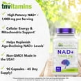 thumbnail image 3 of TNVitamins Nicotinamide Adenine Dinucleotide NAD+ Supplement 1,000 mg Per Serving for Cellular Energy Support and Mitochondrial Function, 90 Count, 3 of 7