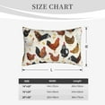 thumbnail image 6 of Fotbe Roosters and Chickens Pillow Cases - Envelope Closure - Luxury, Extra Soft, Cooling Pillow Covers - Wrinkle, Fade, Stain Resistant-20"x30", 6 of 9