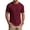 Wine Red, variant on RICHCOIN Men's Ribbed Knit Crewneck T-Shirts Short Sleeve Textured Solid Casual Tee