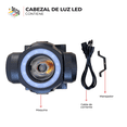 thumbnail image 2 of Cabezal de luz led, Luces de escenario, luz de cabeza móvil, 60 W, para bodas, DJ, fiestas, escenarios, iluminación decoplay CABEZAL DE LUZ, 2 of 5