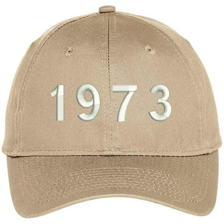 1973 Baseball - Trendy Apparel Shop 1973 Birth Year Embroidered Baseball Cap