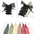 thumbnail image 2 of 1 par de cordones transparentes para zapatos de 4 cm de ancho para fiestas, bailes, senderismo, decoraciones de hip-hop (negro), 2 of 5