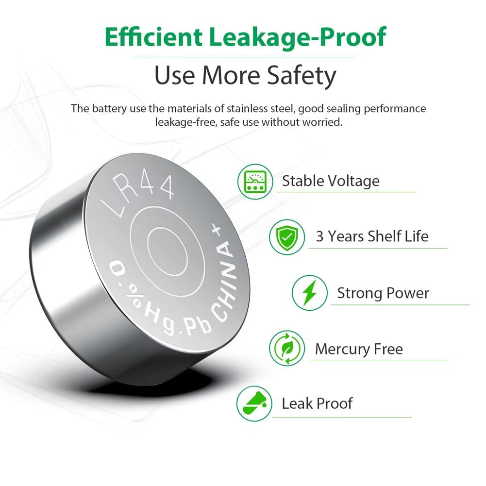 LiCB 20 Pack LR44 AG13 357 303 SR44 Battery 1.5V Button Cell Batteries