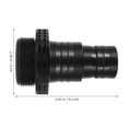 thumbnail image 2 of GOOHOCHY Conector De Adaptación Para Manguera De Piscina Resistente En ABS Color Negro Para Bombas Y Filtros, 2 of 7