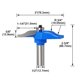 thumbnail image 5 of Broca Ogee romana, enrutador de carburo de 1/2 vástago, fresa para carpintería, resistente al calor, azul, 5 of 8