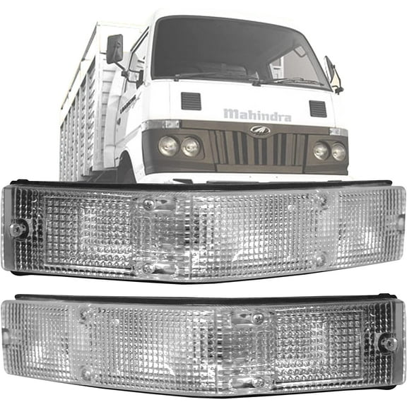 APSMOTIV High Visibility 2x Side Indicator Lamp Flasher Light Corner Lamp Assembly Suitable for with 12v Bulbs Suitable for Mahindra Cabking Allwyn Nissan