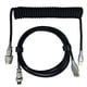 thumbnail image 4 of Cable de teclado para juegos Profesional Retráctil Conector resistente Cable de teclado en espiral para teclado mecánico Negro, 4 of 10