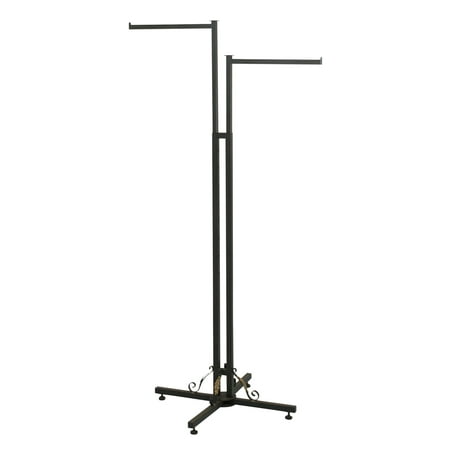 SSWBasics 2-Way Clothing Rack with Straight Arms- Adjustable Leveler Glides