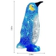 thumbnail image 3 of Uuiauoio LED Penguin Outdoor Christmas Decorations with Glitter and Battery Lights for Garden Patio Party Festive Holiday Yard Decor, 3 of 6