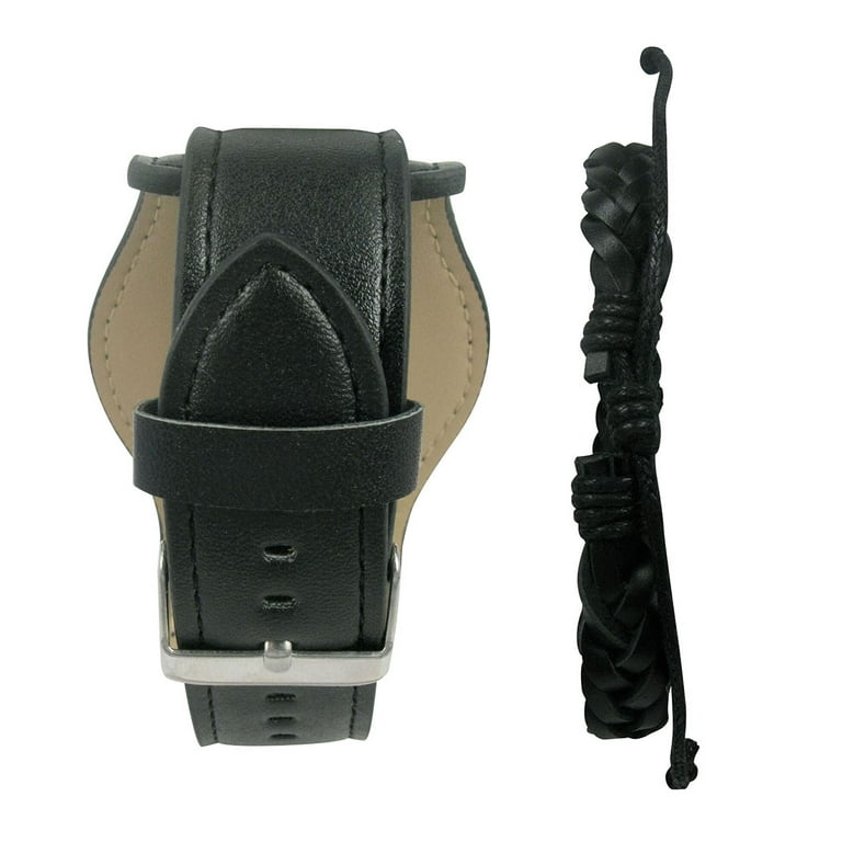 George Men's Analog Cuff Wristwatch with Bracelet Accessory George Men's Analog Cuff Wristwatch with Bracelet Accessory