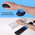 thumbnail image 4 of Huanledash Soft Memory Foam Wrist Rest Mouse Keyboard Pad Cushion for Office Worker Gamer, 4 of 8