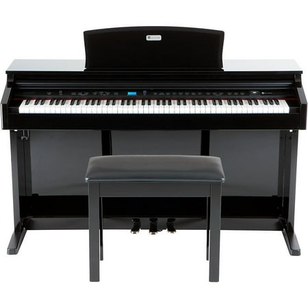 Williams Overture 2 88-Key Console Digital Piano & WPB Piano Bench Kit Black