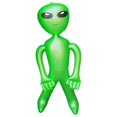 thumbnail image 3 of Alien inflable, juguetes alienígenas inflados, figuras inflables novedosas de PVC, accesorios para cumpleaños, Halloween, fiesta temática del BLESIY juguetes inflables, 3 of 8