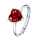 thumbnail image 1 of Anillo de Cristal Corazón de Dama Anillo de Circón en Forma de Corazón para Mujer Accesorio de Moda, 1 of 4