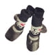 thumbnail image 1 of Greeniant 4 piezas de zapatos para mascotas lindo algodón lluvia nieve botas conjunto de calcetines buena elasticidad con suela de goma cubierta de pata Ropa para mascotas amor negro L Greeniant PT003813-15B, 1 of 6