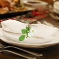 thumbnail image 2 of 2 Pieces Realistic Napkin for Dining Table, Decorative Serviette Buckles, Elegant Table Setting Accessories, 2 of 6