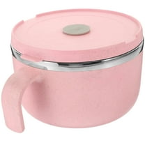 OFFIGAM Japanese Ramen Bowl Food Serving Bowl Pink 1 Set