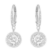 Swarovski Women's Clear Round Crystal Drop Pendant Earrings