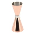 thumbnail image 2 of Bar Measuring Cup, Double Ended Metal Cocktail Jigger Comfortable Touch Flexible Conversion 304 Stainless Steel  For Bartender For Party Rose Gold, 2 of 8