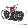 Zhouqiannn flip clock bike shaped auto flip desk with large number