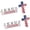 2pcs, variant on BARMOTU Blessed Jesus Edition Cross Emblem Metal Badge,3D Zinc Alloy Letter Jesus Edition and American Flag Cross Metal Car Emblem Decal, Christian Patriotic Emblem for Auto, Trucks, SUV, Bumper