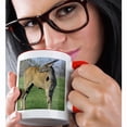 thumbnail image 2 of 3drose, Scimitar- Horned Oryx, 11oz Two-tone Red Mug, 2 of 6