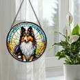 thumbnail image 5 of 89Bloom Shetland Sheepdog Window Hanging Stained Glass, Shetland Sheepdog Suncatchers for Windows Stained Glass, Stained Glass Dog suncatcher, Dog Stained Glass, 5 of 8