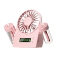 thumbnail image 1 of Ventilador de ventilador de nebulización Ventilador compacto Tipo C con tanque de agua Ventilador de aire personal bajo ruido de aire para la oficina Rosa, 1 of 8