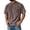 Brown, variant on Vintage Crewneck T-shirt for Mens Casual Plain Reglan Short Sleeve Shirts Plus Size Loose Basic Tees with Chest Pockets Comfy Soft Summer Clothes Blue