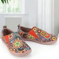 thumbnail image 1 of Mocasines de lona con diseño artístico para mujer, zapatos planos transpirables, cómodos y ligeros para uso diario, 1 of 9
