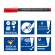 thumbnail image 5 of Bolígrafo STAEDTLER 317-2 Lumocolor Universal Permanente Rojo x10, 5 of 6