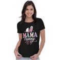 thumbnail image 3 of Cute Spring Easter Mama Bunny Ears Womens Slim Fit Graphic Tee Brisco Brands S, 3 of 5
