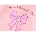 thumbnail image 3 of Beezizac Cotton Pajama for Girls - Pink Bow Long Sleeve Set 2-Piece for Little & Big Kids Sleepover PJ Size 14, 3 of 7