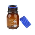 thumbnail image 4 of Botella de reactivo de 2 piezas 100 ml de de borosilicato con tapón de rosca azul Graduaciones de Zulema Botella de reactivo graduado, 4 of 8