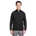 thumbnail image 1 of Harriton M421 Unisex Pilbloc Quarter-Zip Sweater - BLACK - XL, 1 of 2