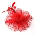 thumbnail image 3 of Clearance Heardband Fascinators for Women Tea Party Headband Hat Mesh Feathers Hair Clip for Wedding Cocktail and Church, 3 of 4