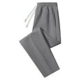 thumbnail image 4 of GEWSEY Women's Sweatpants Straight Leg High Waist Casual Drawstring Sweat Pants Workout Athletic Joggers with Pockets Grey, 3XL, 4 of 7