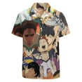 thumbnail image 3 of Haikyuu Characters Men's Casual Button-Down Shirts Summer Short Sleeve Tee Shirt Daily Hawaiian Beach Shirt Top With Pocket, 3 of 9