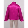 thumbnail image 4 of YONGHS Kids Girls Shiny Sequined Hip-Hop Jazz Choir Shirt Long Sleeve Stage Performance Jacket Dancewear, 4 of 7