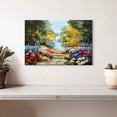 thumbnail image 2 of Elephant Stock Flower Garden Wall Art - Horizontal Canvas Wall Art - Living Room Wall Decor - Hobbies And Lifestyle Canvas - Green And Beige Decor - 12" x 8", 2 of 8